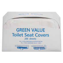 Load image into Gallery viewer, GEN wholesale. GEN Half-fold Toilet Seat Covers, 14.75 X 16.5, White, 5,000-carton. HSD Wholesale: Janitorial Supplies, Breakroom Supplies, Office Supplies.