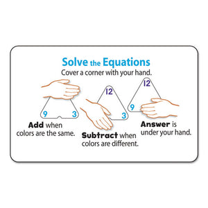 TREND® wholesale. TREND® Addition-subtraction Three-corner Flash Cards, 6 And Up, 48-set. HSD Wholesale: Janitorial Supplies, Breakroom Supplies, Office Supplies.