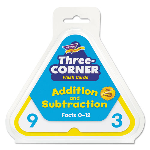 TREND® wholesale. TREND® Addition-subtraction Three-corner Flash Cards, 6 And Up, 48-set. HSD Wholesale: Janitorial Supplies, Breakroom Supplies, Office Supplies.