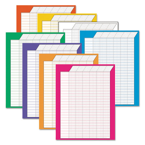 TREND® wholesale. TREND® Vertical Incentive Chart Pack, 22w X 28h, 8 Assorted Colors, 8-pack. HSD Wholesale: Janitorial Supplies, Breakroom Supplies, Office Supplies.