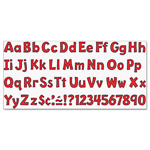TREND® wholesale. TREND® Ready Letters Playful Combo Set, Red, 4"h, 216-set. HSD Wholesale: Janitorial Supplies, Breakroom Supplies, Office Supplies.