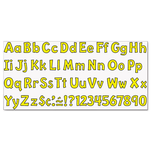 TREND® wholesale. TREND® Ready Letters Playful Combo Set, Yellow, 4"h, 216-set. HSD Wholesale: Janitorial Supplies, Breakroom Supplies, Office Supplies.