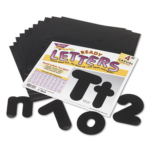 TREND® wholesale. TREND® Ready Letters Casual Combo Set, Black, 4"h, 182-set. HSD Wholesale: Janitorial Supplies, Breakroom Supplies, Office Supplies.