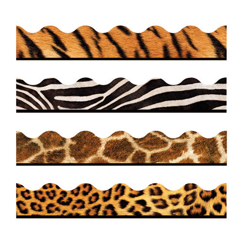 TREND® wholesale. TREND® Terrific Trimmers Print Board Trim, 2 1-4" X 156 Ft, Animal Prints, Assorted. HSD Wholesale: Janitorial Supplies, Breakroom Supplies, Office Supplies.