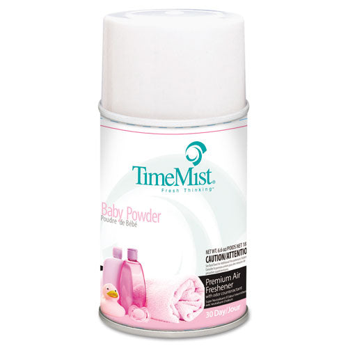 TimeMist® wholesale. Premium Metered Air Freshener Refill, Baby Powder, 5.3 Oz Aerosol. HSD Wholesale: Janitorial Supplies, Breakroom Supplies, Office Supplies.