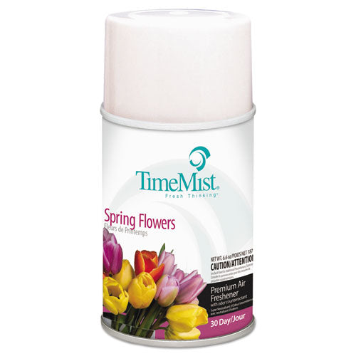 TimeMist® wholesale. Premium Metered Air Freshener Refill, Spring Flowers, 6.6 Oz Aerosol. HSD Wholesale: Janitorial Supplies, Breakroom Supplies, Office Supplies.