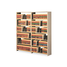 Load image into Gallery viewer, Tennsco wholesale. Snap-together Six-shelf Closed Add-on, Steel, 36w X 12d X 76h, Sand. HSD Wholesale: Janitorial Supplies, Breakroom Supplies, Office Supplies.