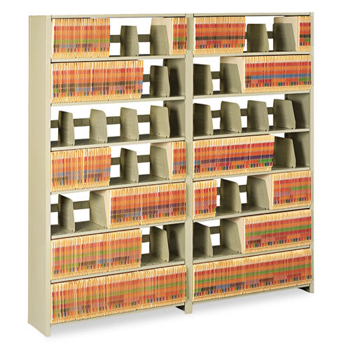 Tennsco wholesale. Snap-together Steel Six-shelf Closed Starter Set, 36w X 12d X 76h, Sand. HSD Wholesale: Janitorial Supplies, Breakroom Supplies, Office Supplies.