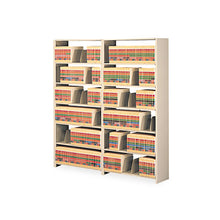 Load image into Gallery viewer, Tennsco wholesale. Snap-together Seven-shelf Closed Add-on Unit, Steel, 48w X 12d X 88h, Sand. HSD Wholesale: Janitorial Supplies, Breakroom Supplies, Office Supplies.