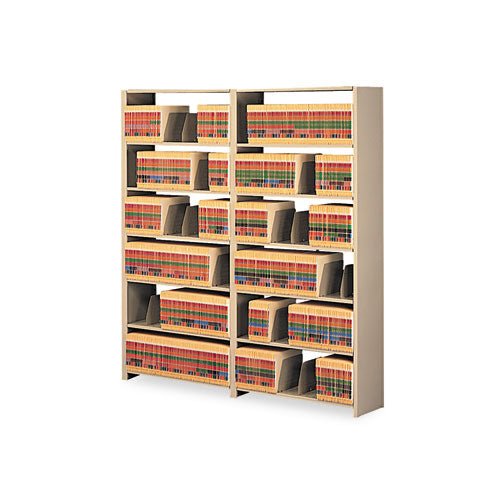 Tennsco wholesale. Snap-together Steel Seven-shelf Closed Starter Set, 48w X 12d X 88h, Sand. HSD Wholesale: Janitorial Supplies, Breakroom Supplies, Office Supplies.