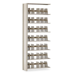 Tennsco wholesale. Snap-together Seven-shelf Closed Add-on Unit, Steel, 36w X 12d X 88h, Sand. HSD Wholesale: Janitorial Supplies, Breakroom Supplies, Office Supplies.