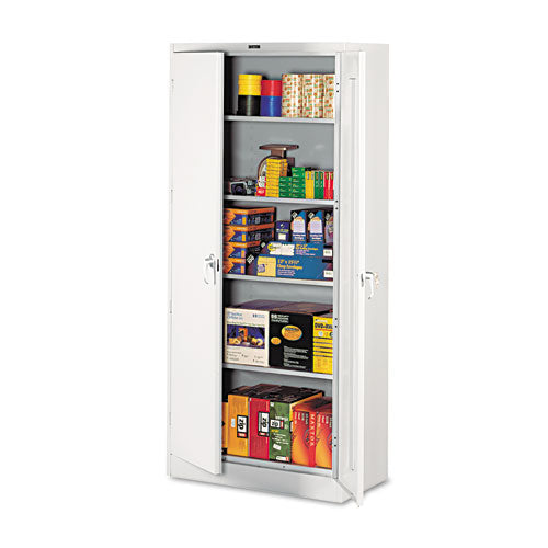 Tennsco wholesale. 78" High Deluxe Cabinet, 36w X 18d X 78h, Light Gray. HSD Wholesale: Janitorial Supplies, Breakroom Supplies, Office Supplies.