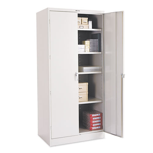 Tennsco wholesale. 78" High Deluxe Cabinet, 36w X 24d X 78h, Light Gray. HSD Wholesale: Janitorial Supplies, Breakroom Supplies, Office Supplies.