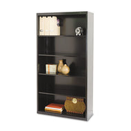 Tennsco wholesale. Metal Bookcase, Five-shelf, 34-1-2w X 13-1-2d X 66h, Black. HSD Wholesale: Janitorial Supplies, Breakroom Supplies, Office Supplies.