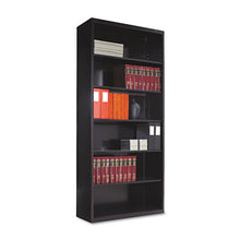 Load image into Gallery viewer, Tennsco wholesale. Metal Bookcase, Six-shelf, 34-1-2w X 13-1-2d X 78h, Black. HSD Wholesale: Janitorial Supplies, Breakroom Supplies, Office Supplies.