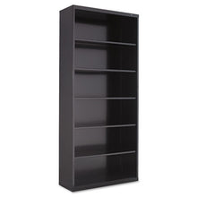 Load image into Gallery viewer, Tennsco wholesale. Metal Bookcase, Six-shelf, 34-1-2w X 13-1-2d X 78h, Black. HSD Wholesale: Janitorial Supplies, Breakroom Supplies, Office Supplies.