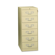 Tennsco wholesale. Six-drawer Multimedia Cabinet For 6 X 9 Cards, 21.25w X 28.5d X 52h, Putty. HSD Wholesale: Janitorial Supplies, Breakroom Supplies, Office Supplies.