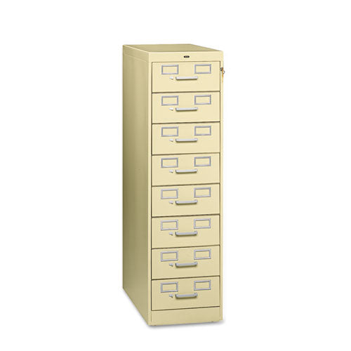 Tennsco wholesale. Eight-drawer File Cabinet For 3 X 5 And 4 X 6 Card, 15w X 28.5d X 52h, Putty. HSD Wholesale: Janitorial Supplies, Breakroom Supplies, Office Supplies.
