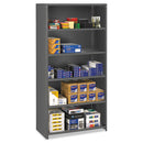 Tennsco wholesale. Closed Commercial Steel Shelving, Six-shelf, 36w X 18d X 75h, Medium Gray. HSD Wholesale: Janitorial Supplies, Breakroom Supplies, Office Supplies.