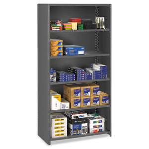 Tennsco wholesale. Closed Commercial Steel Shelving, Six-shelf, 36w X 18d X 75h, Medium Gray. HSD Wholesale: Janitorial Supplies, Breakroom Supplies, Office Supplies.