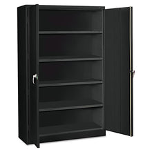 Load image into Gallery viewer, Tennsco wholesale. Assembled Jumbo Steel Storage Cabinet, 48w X 18d X 78h, Black. HSD Wholesale: Janitorial Supplies, Breakroom Supplies, Office Supplies.