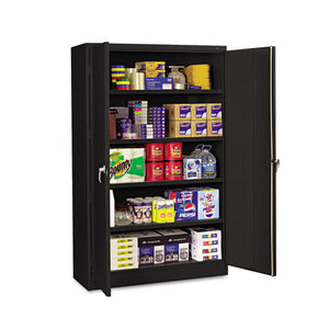 Tennsco wholesale. Assembled Jumbo Steel Storage Cabinet, 48w X 18d X 78h, Black. HSD Wholesale: Janitorial Supplies, Breakroom Supplies, Office Supplies.