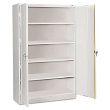 Load image into Gallery viewer, Tennsco wholesale. Assembled Jumbo Steel Storage Cabinet, 48w X 18d X 78h, Light Gray. HSD Wholesale: Janitorial Supplies, Breakroom Supplies, Office Supplies.