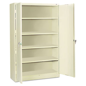 Tennsco wholesale. Assembled Jumbo Steel Storage Cabinet, 48w X 18d X 78h, Putty. HSD Wholesale: Janitorial Supplies, Breakroom Supplies, Office Supplies.