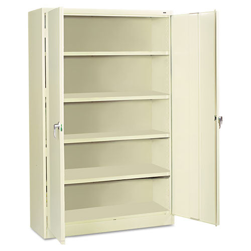 Tennsco wholesale. Assembled Jumbo Steel Storage Cabinet, 48w X 18d X 78h, Putty. HSD Wholesale: Janitorial Supplies, Breakroom Supplies, Office Supplies.