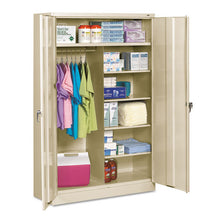 Load image into Gallery viewer, Tennsco wholesale. Jumbo Combination Steel Storage Cabinet, 48w X 24d X 78h, Putty. HSD Wholesale: Janitorial Supplies, Breakroom Supplies, Office Supplies.