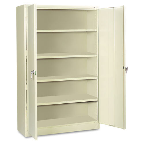 Tennsco wholesale. Assembled Jumbo Steel Storage Cabinet, 48w X 24d X 78h, Putty. HSD Wholesale: Janitorial Supplies, Breakroom Supplies, Office Supplies.