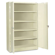 Tennsco wholesale. Assembled Jumbo Steel Storage Cabinet, 48w X 24d X 78h, Putty. HSD Wholesale: Janitorial Supplies, Breakroom Supplies, Office Supplies.