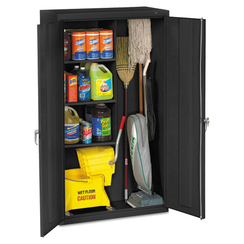 Tennsco wholesale. Janitorial Cabinet, 36w X 18d X 64h, Black. HSD Wholesale: Janitorial Supplies, Breakroom Supplies, Office Supplies.