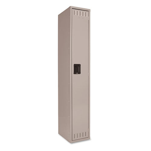 Tennsco wholesale. Single Tier Locker, 12w X 18d X 72h, Medium Gray. HSD Wholesale: Janitorial Supplies, Breakroom Supplies, Office Supplies.