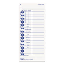 Load image into Gallery viewer, TOPS™ wholesale. TOPS Time Card For Pyramid, Weekly, 4 X 9, 100-pack. HSD Wholesale: Janitorial Supplies, Breakroom Supplies, Office Supplies.