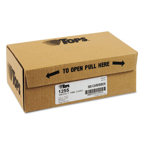 TOPS™ wholesale. TOPS Time Card For Cincinnati-simplex, Weekly, 3 1-2 X 10 1-2, 500-box. HSD Wholesale: Janitorial Supplies, Breakroom Supplies, Office Supplies.