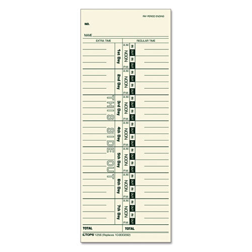 TOPS™ wholesale. TOPS Acroprint-cincinnati-lathem-simplex-stromberg Time Card 3 1-2 X 9, 500-box. HSD Wholesale: Janitorial Supplies, Breakroom Supplies, Office Supplies.