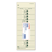 Load image into Gallery viewer, TOPS™ wholesale. TOPS Time Card For Acroprint-ibm-lathem-simplex, Weekly, 3.5 X 9, 100-pack. HSD Wholesale: Janitorial Supplies, Breakroom Supplies, Office Supplies.