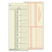 Load image into Gallery viewer, TOPS™ wholesale. TOPS Time Card For Cincinnati, Named Days, Two-sided, 3 3-8 X 8 1-4, 500-box. HSD Wholesale: Janitorial Supplies, Breakroom Supplies, Office Supplies.