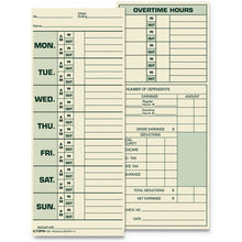 Load image into Gallery viewer, TOPS™ wholesale. TOPS Time Card For Pyramid Model 331-10, Weekly, Two-sided, 3 1-2 X 8 1-2, 500-box. HSD Wholesale: Janitorial Supplies, Breakroom Supplies, Office Supplies.