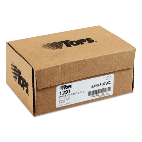 TOPS™ wholesale. TOPS Time Card For Pyramid Model 331-10, Weekly, Two-sided, 3 1-2 X 8 1-2, 500-box. HSD Wholesale: Janitorial Supplies, Breakroom Supplies, Office Supplies.
