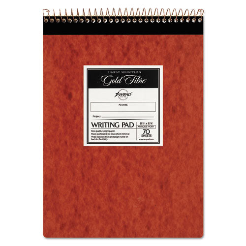 Ampad® wholesale. Gold Fibre Retro Wirebound Writing Pads, 1 Subject, Wide-legal Rule, Red Cover, 8.5 X 11.75, 70 Sheets. HSD Wholesale: Janitorial Supplies, Breakroom Supplies, Office Supplies.