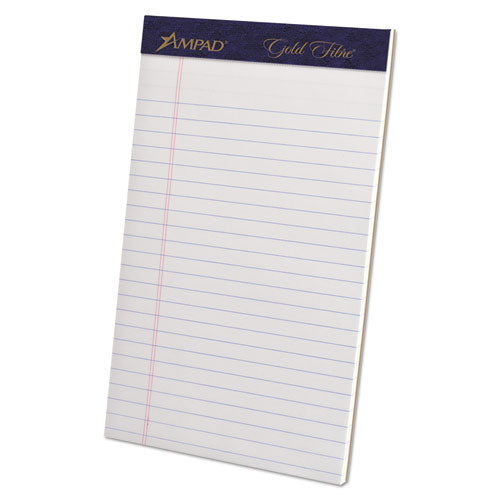 Ampad® wholesale. Gold Fibre Writing Pads, Narrow Rule, 5 X 8, White, 50 Sheets, 4-pack. HSD Wholesale: Janitorial Supplies, Breakroom Supplies, Office Supplies.
