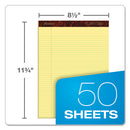 Ampad® wholesale. Gold Fibre Writing Pads, Narrow Rule, 8.5 X 11.75, Canary, 50 Sheets, Dozen. HSD Wholesale: Janitorial Supplies, Breakroom Supplies, Office Supplies.