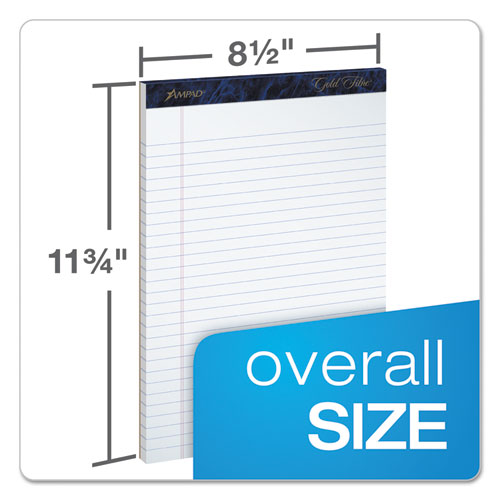 Ampad® wholesale. Gold Fibre Writing Pads, Wide-legal Rule, 8.5 X 11.75, White, 50 Sheets, 4-pack. HSD Wholesale: Janitorial Supplies, Breakroom Supplies, Office Supplies.