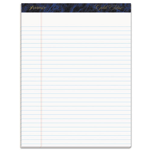 Ampad® wholesale. Gold Fibre Writing Pads, Wide-legal Rule, 8.5 X 11.75, White, 50 Sheets, Dozen. HSD Wholesale: Janitorial Supplies, Breakroom Supplies, Office Supplies.