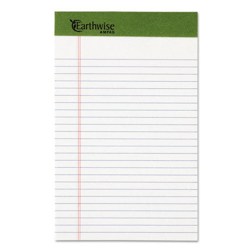 Ampad® wholesale. Earthwise By Oxford Writing Pad, Narrow Rule, 5 X 8, White, 50 Sheets, Dozen. HSD Wholesale: Janitorial Supplies, Breakroom Supplies, Office Supplies.