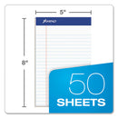 Ampad® wholesale. Recycled Writing Pads, Narrow Rule, 5 X 8, White, 50 Sheets, Dozen. HSD Wholesale: Janitorial Supplies, Breakroom Supplies, Office Supplies.