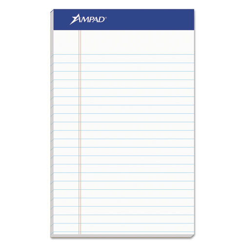 Ampad® wholesale. Recycled Writing Pads, Narrow Rule, 5 X 8, White, 50 Sheets, Dozen. HSD Wholesale: Janitorial Supplies, Breakroom Supplies, Office Supplies.