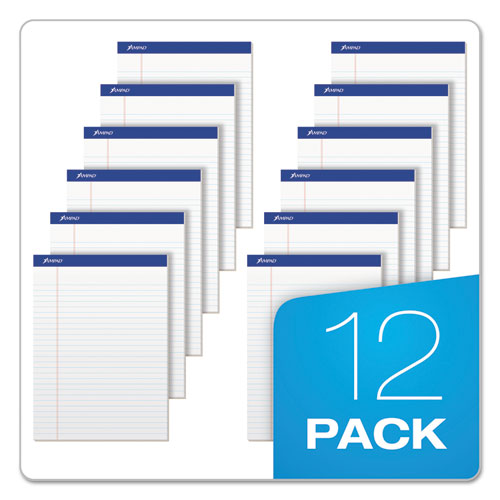 Ampad® wholesale. Recycled Writing Pads, Wide-legal Rule, 8.5 X 11.75, White, 50 Sheets, Dozen. HSD Wholesale: Janitorial Supplies, Breakroom Supplies, Office Supplies.